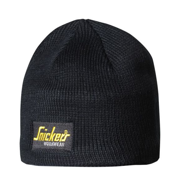 9084 Snickers Logo Beanie Mütze - 0400 schwarz - Einheitsgrösse