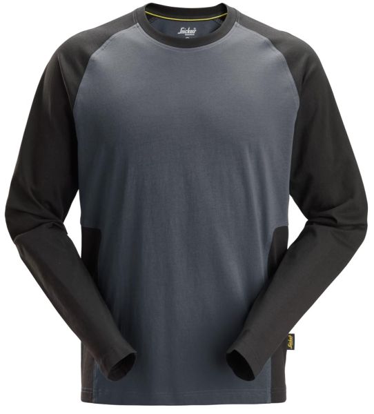 2450 Snickers Zweifarbiges Shirt mit langem Arm